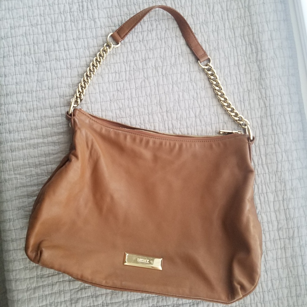 DKNY Leather Hobo Purse